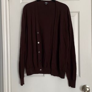Uniqlo Dark Brown Cardigan